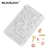 SILIKOLOVE Hebrew Letters Arabic Numbers DIY Silicone Chocolate Mold For Baking Cake Decorating Tools Bakeware Moulds ► Photo 2/6