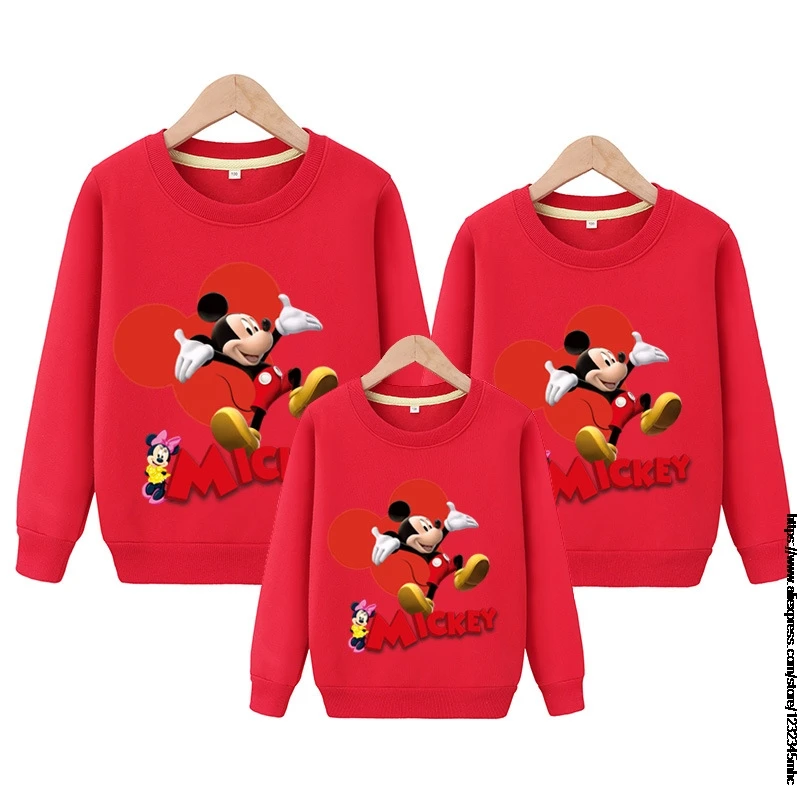 Suéter familiar de Mickey Mouse, Minnie, mamá e hija, ropa a juego para  pareja, trajes familiares a juego, regalo de cumpleaños|Sudaderas con  capucha y sudaderas| - AliExpress