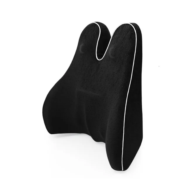 Black one Поясная подушка с эффектом памяти, хлопковая поясная подушка, Офисная Автомобильная подушка для спины, поясничная подушка - Цвет: Black one