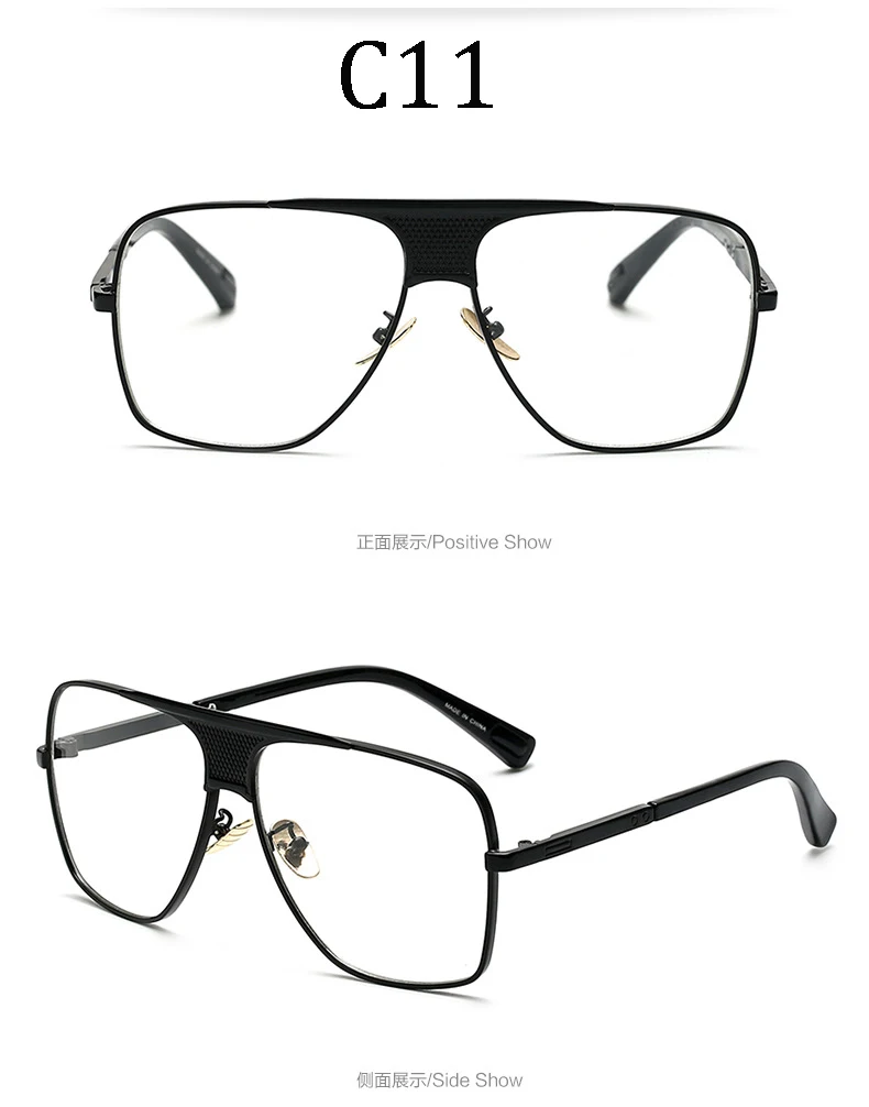 Классические роскошные брендовые квадратные мужские дизайнерские солнцезащитные очки с большой оправой, винтажные женские солнцезащитные очки UV400 Мужские и женские 96918