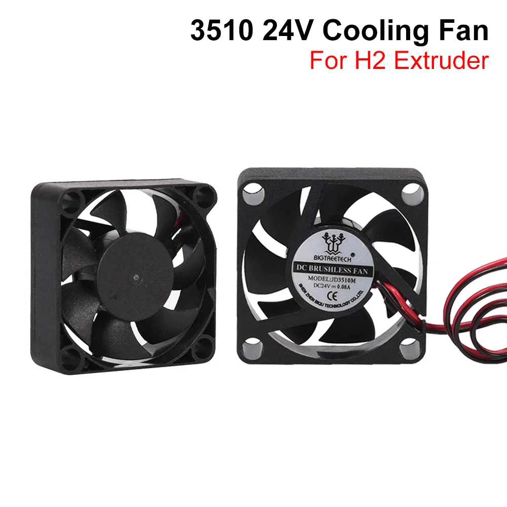 3510 24v Brushless Dc Cooling Cooler Fan 35x35x10mm 35mm Fan 2pin Radiator Fan 3d Printer Parts