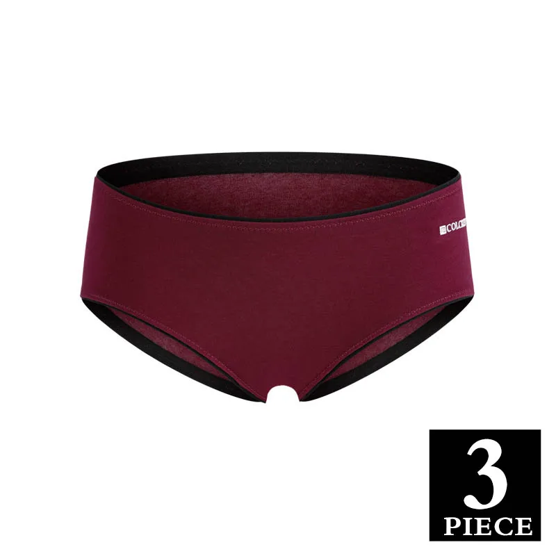 A 3pcs 3 шт./лот, комплект женских трусов, бесшовные трусы, комфортное нижнее белье, хлопковое нижнее белье размера плюс, женские трусы под брюки 3XL# F - Цвет: A 3pcs