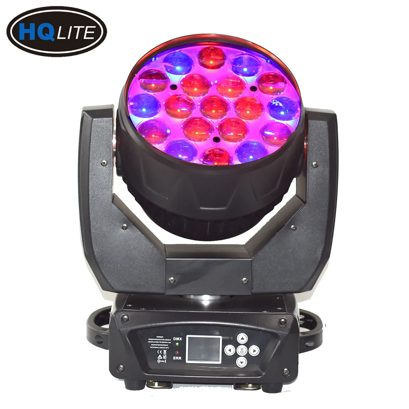 19 Led RGBW 4в1 промывочный зум DMX512 движущийся головной свет с дорожным корпусом aura dj диско для сцены, для вечеринки, для диджеев, Дискотека Свадьба