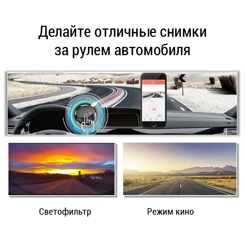 Автомобильная камера DDPai Mini 1080P HD ночное видение видеорегистратор мини