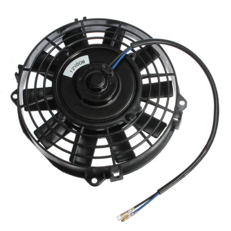 

7" inch Electric Radiator/Intercooler 12v Slim Cooling Fan + Fitting Kit