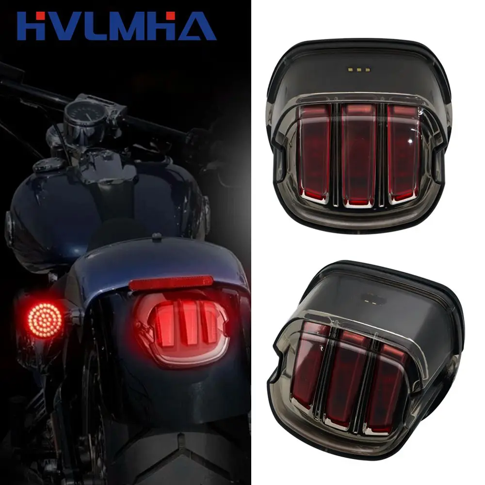 Tail Rear Light LED Lamp Taillight With DRL Brake Stop Light For Harley Sportster Softail Dyna Lay Down Super Glide