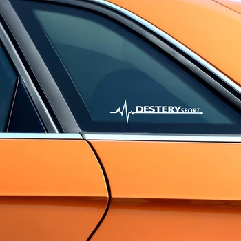 

2pcs Car DESTERY SPORT Emblem Badge Car Windows Body Side Sticker For Honda Toyota Suzuki Audi KIA Volkswagen Passat VW CC