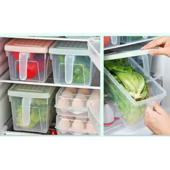 

Large Capacity Refrigerator Drawer Storage Boxes Food keep Fresh Storage Box organizer Kitchen Home Sealed Food Container