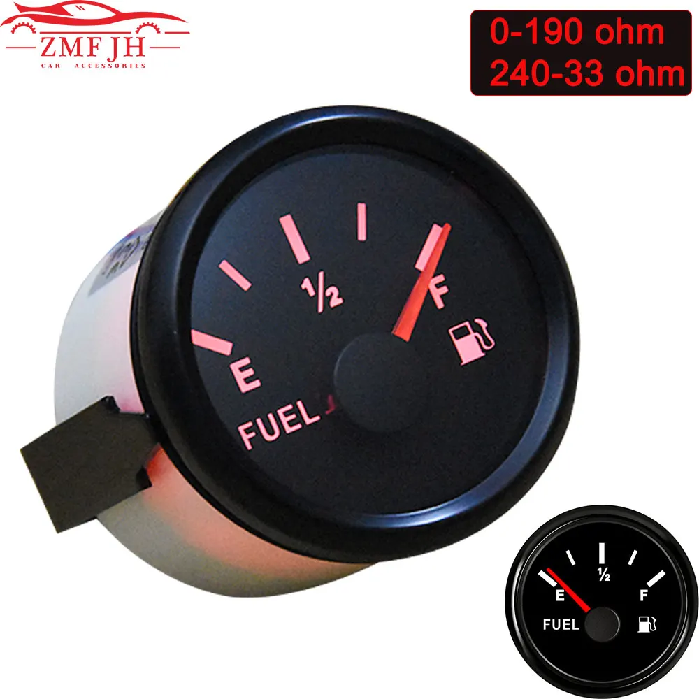 Судовая лодка автомобиля 52 мм датчик уровня топлива 0 190ohm/240 33ohm воды блок с 150 200 250