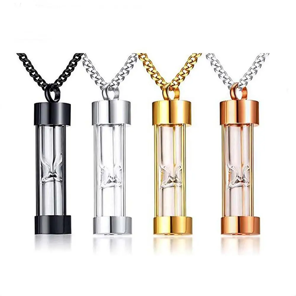 Eternal Hourglass Glass Cremation Jewelry Urn Necklace Memorial-Ashes Holder Keepsake | Украшения и аксессуары