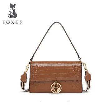 

FOXER leather women bag luxury handbags women bags designer bags famous brand women bags 2020 new fashion cowhide bag