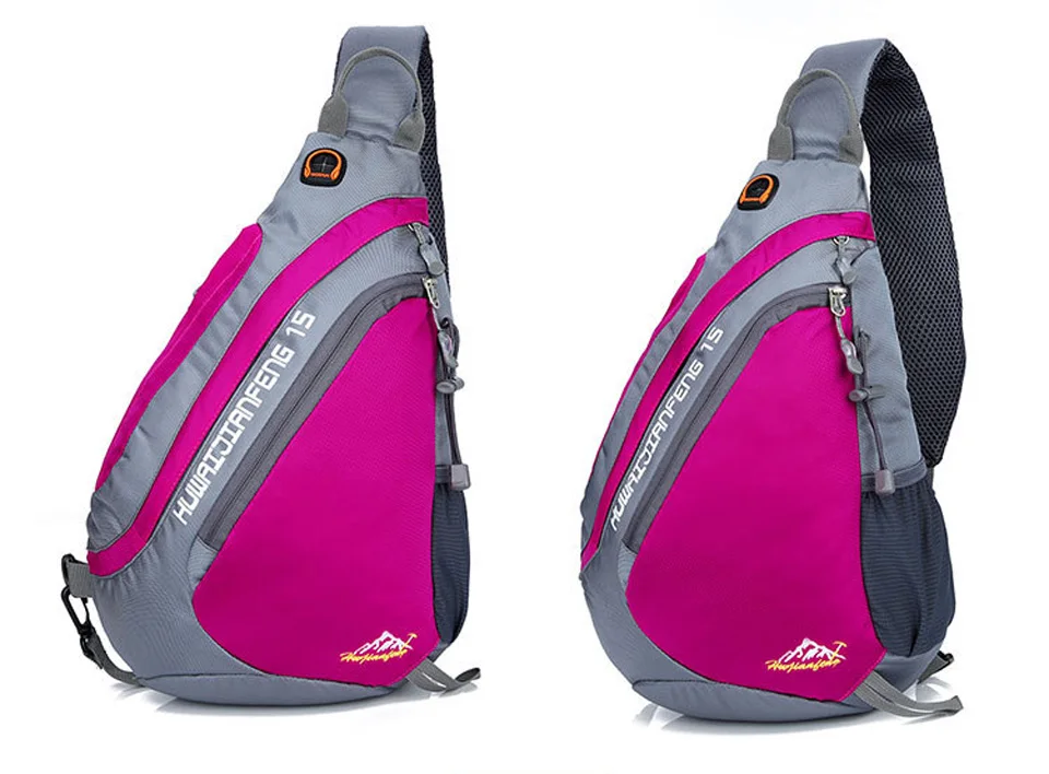 Women and Men Outdoor Backpack Shoulder Diagonal Chest Bag Sport Running Hiking Riding Sports Bag Hiking Travel Camping Backpack