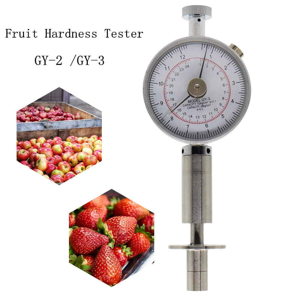 

Pointer Fruit Hardness Tester GY-3 GY-2 Fruit Sclerometer For Apples Pears Grapes Oranges Strawberry Testing Penetrometer 30%off