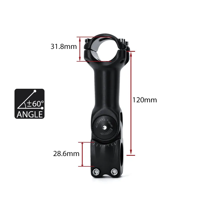 ENLEE Rallonge De Potence De Vélo En Alliage D'aluminium Pour Guidon De Vélo De Montagne (210 Mm