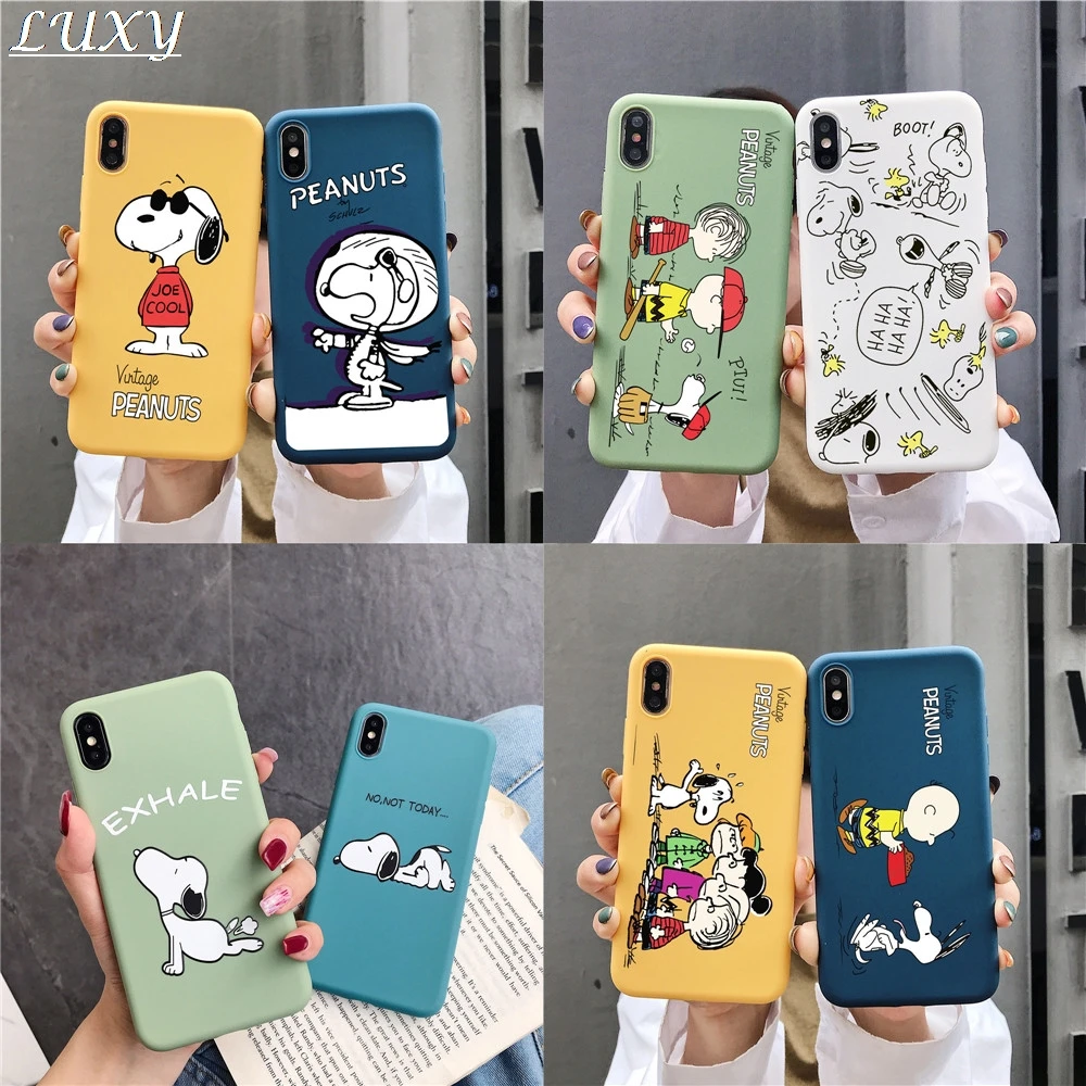 Чехол для телефона из термополиуретана с рисунком арахиса Charlie Brown beagle подарок Apple