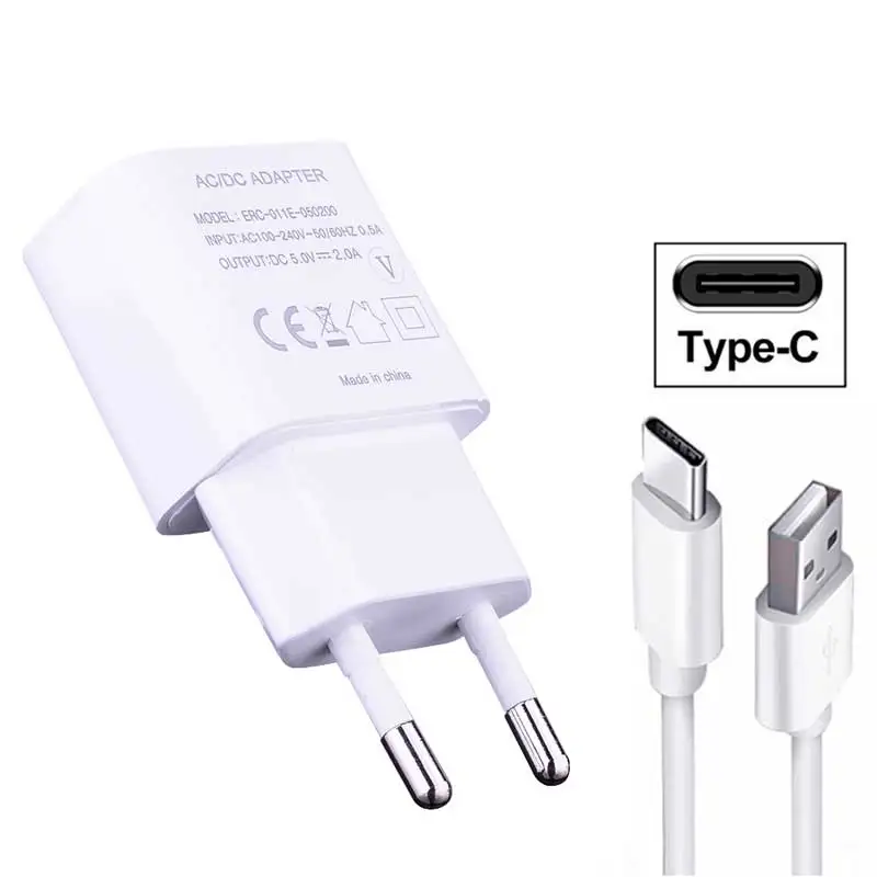 

Type C Cable Fast Charger USB C Travel Adapter For Redmi 8 8A K20 Pro Note 8 Mi 9T 9SE 8 Lite 8 Pro 5V 2A EU Plug Charging Cable