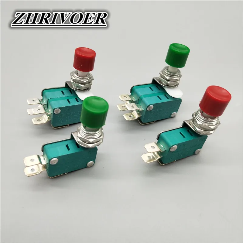 

12mm DS-438 DS-448 Momentary Push Button Switch Micro Switch 16A/250V Red Green