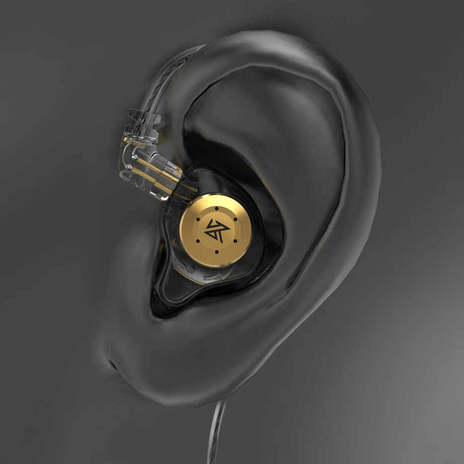 KZ EDX Pro Earphone HiFi Stereo Wired Headphones with Microphone Sport Noise Cancelling Headset Musician Monitor Earbuds fone kz