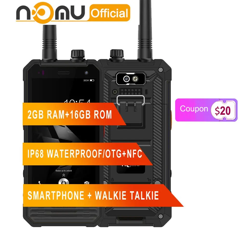 Nomu T18 IP68 водонепроницаемый ударопрочный мобильный телефон Walkie Talkie MTK6737T