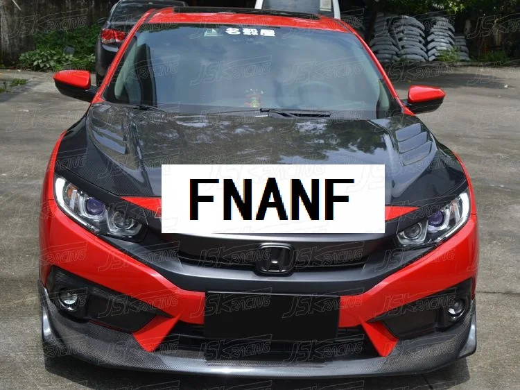 Подходит для Honda HONDA 10 generation Civic X модифицированный Карбон волокно передний противотуманный свет для фары