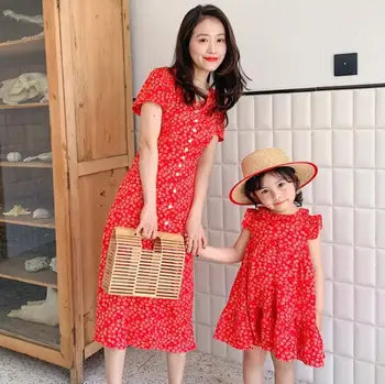 

2020 Korea style girls printed dress fashion cotton summer girls dresses 2-7 years HO816