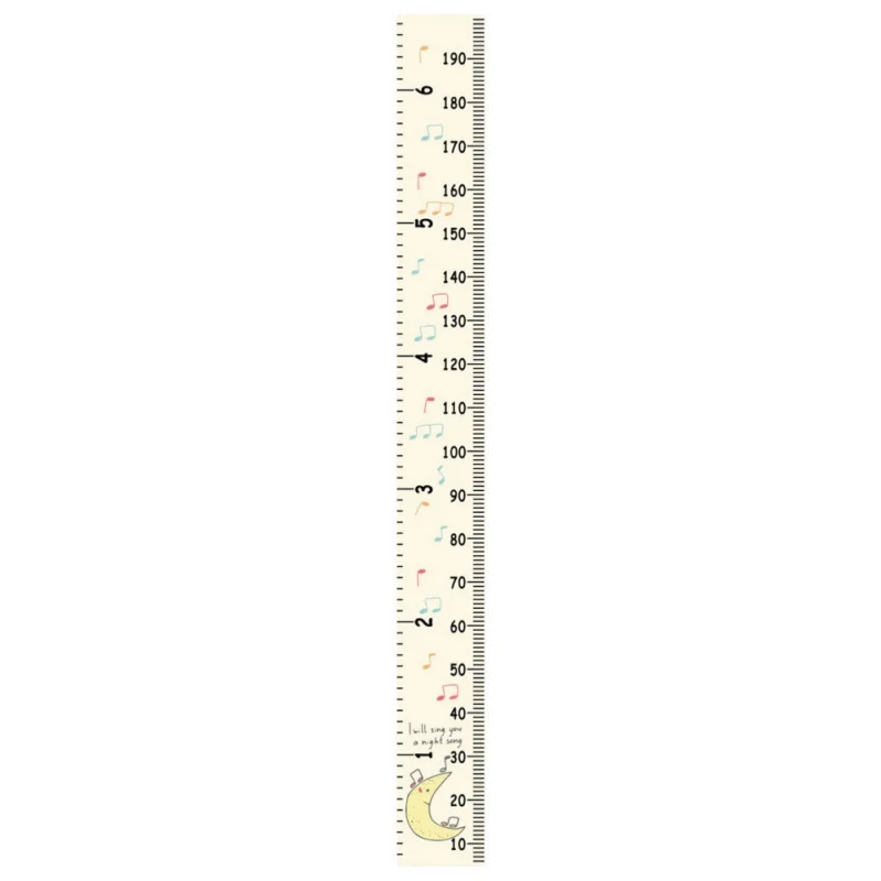 Практичная подвесная холщовая высота измерительная линейка график роста детей настенная декоративная линейка с деревянной рамкой Детская высота запись - Цвет: A3