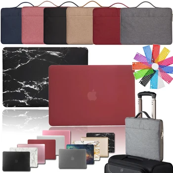 

Hard Shell Laptop Case for Apple Macbook Air Pro Retina 11 12 13 15/New Air 13 Shock-proof Laptop Case+Keyboard Cover+Laptop bag