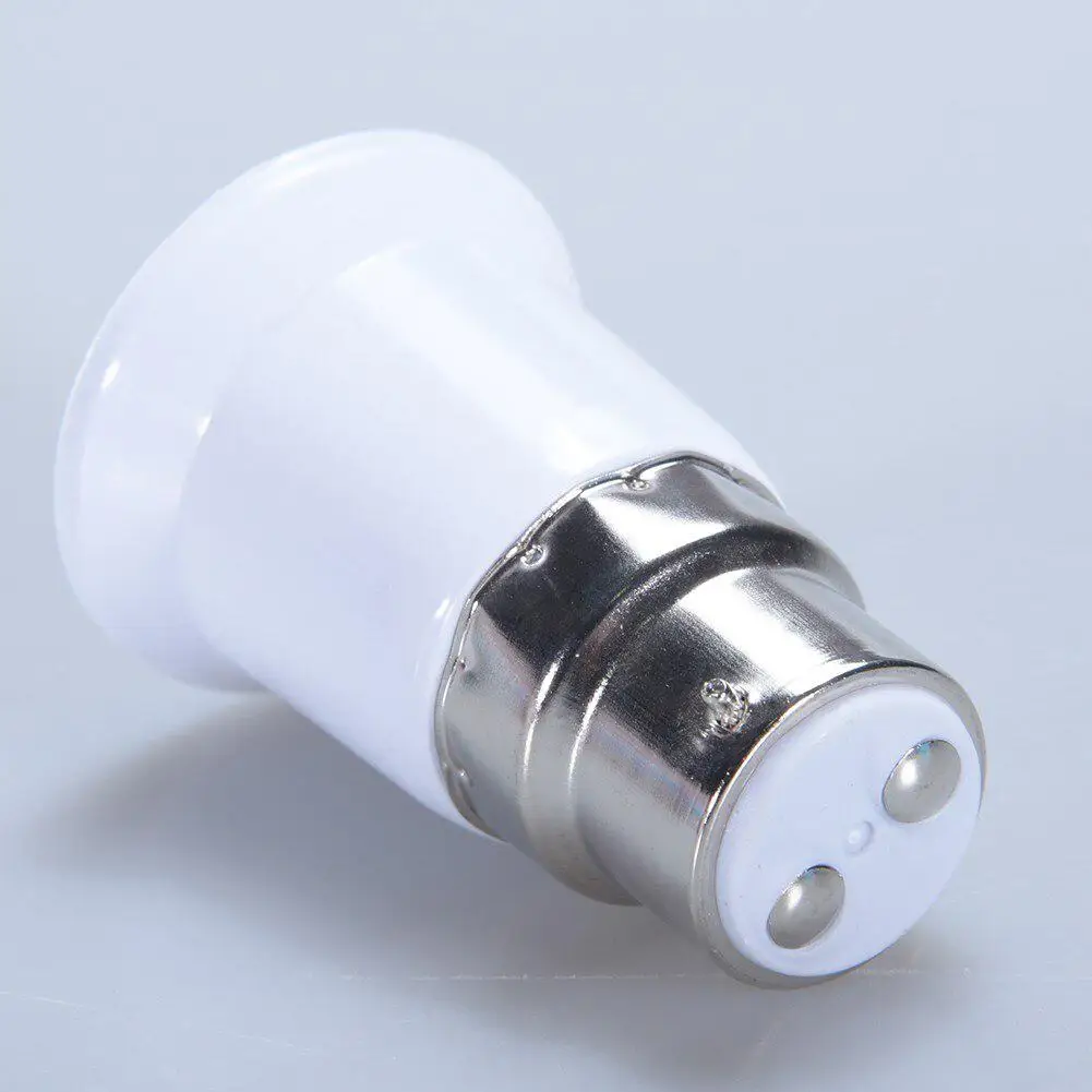 B22 to E27 Light Lamp Bulb Socket Base Converter Edison Screw to Bayonet Cap