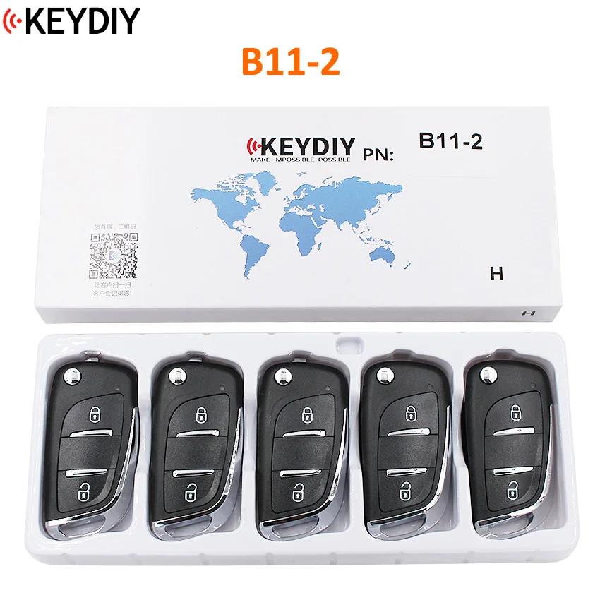 5 шт./лот, универсальный ключ DIY B11 пульт дистанционного управления b-серия DS стиль для KD-X2 KD900 URG200 KD900+ 3 кнопки - Количество кнопок: 2 Кнопки