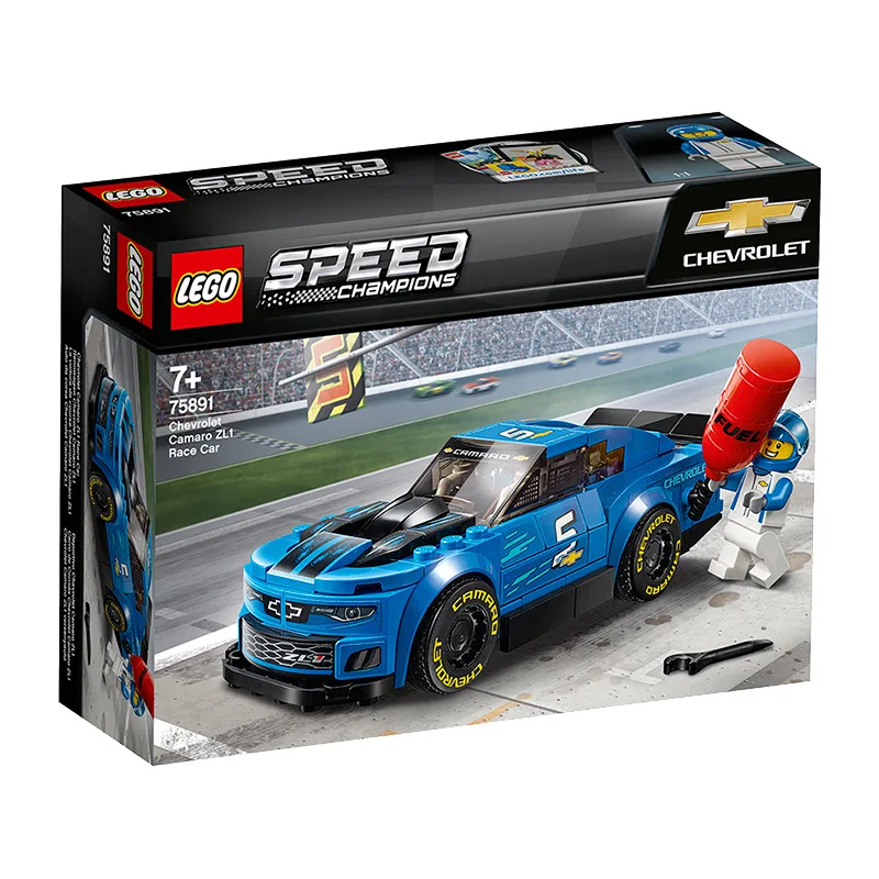 LEGO March New Products Race Car Series 75891 Chevrolet Carlo ZL1 Race Car Lego Toy Building Blocks