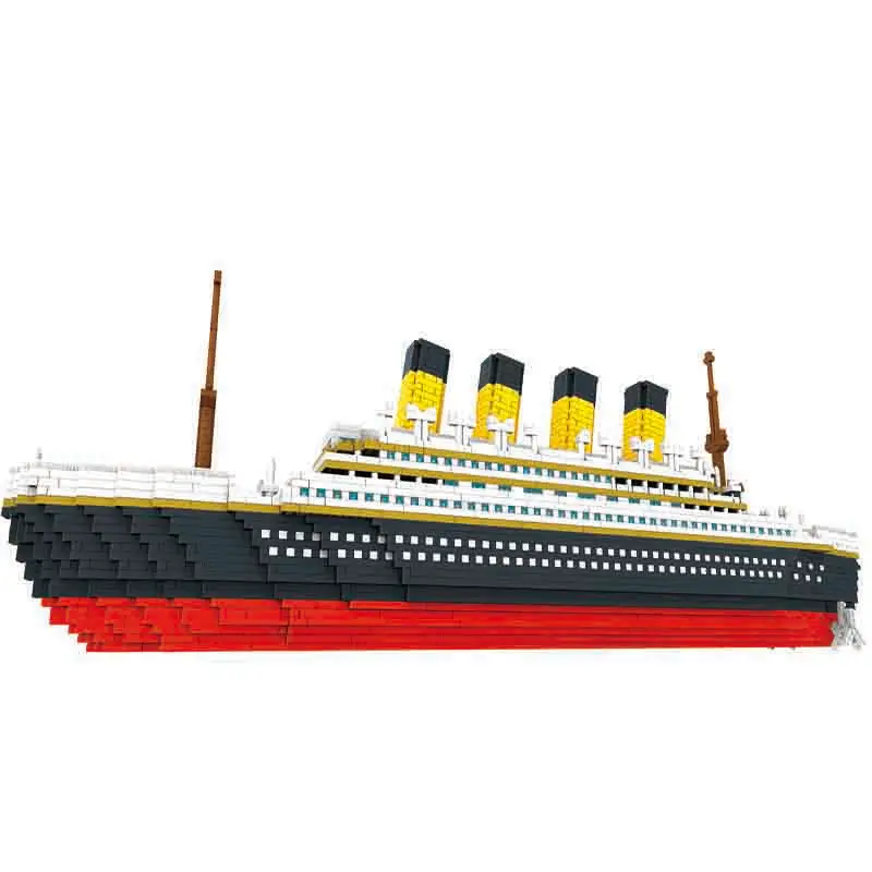 3800 шт Строительный блок Titanic модель круизного корабля лодка DIY сборные строительные Алмазные Блоки Модель Классические кирпичные игрушки подарок