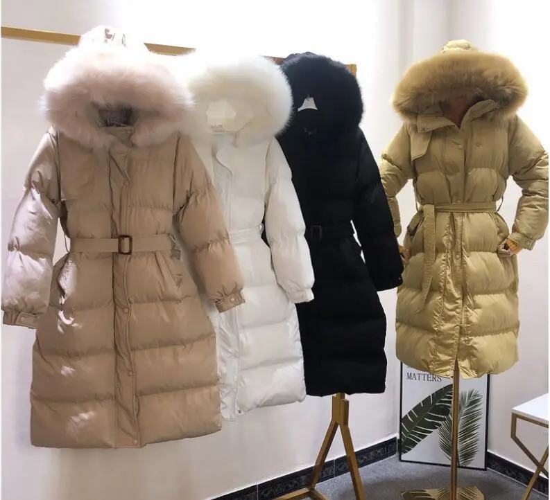 Женские зимние пальто, длинные хлопковые повседневные меховые куртки с капюшоном, женские толстые теплые зимние парки, Женское пальто