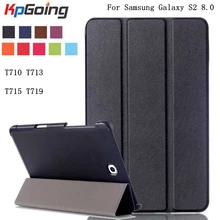 Чехол для планшетов KpGoing для samsung galaxy tab s2 8,0, чехол из искусственной кожи с откидной крышкой для samsung tab s2 8,0 T710 T713 T715 T719, чехол