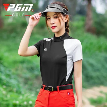 

PGM 2020 Summer New Golf Clothing Women's Short-Sleeved T-shirt Outdoor Quick-Drying Ultra-Stretch Sports Shirt YF291