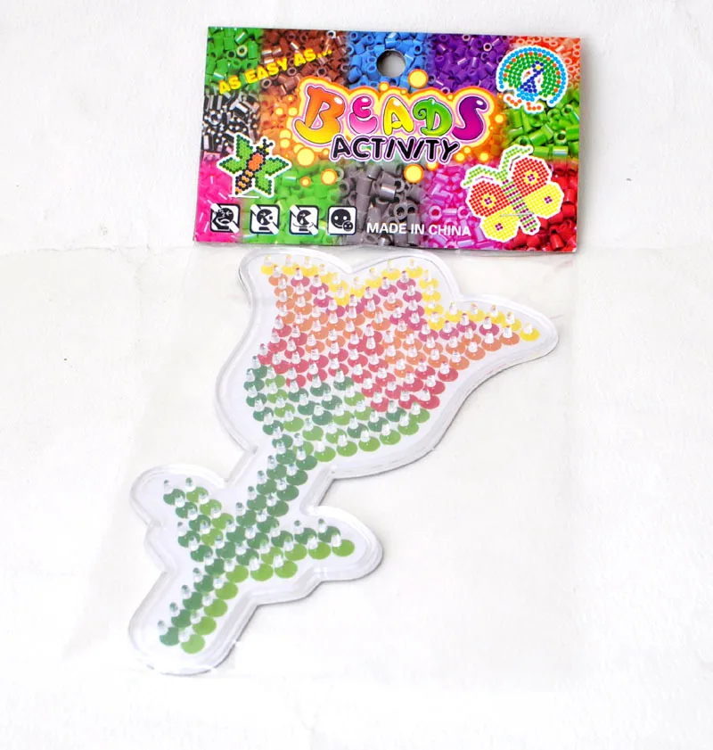 Morning Glory Хама шарик стиль Fight Beans модель рисунки Нижняя пластина обучающая игрушка ручной работы