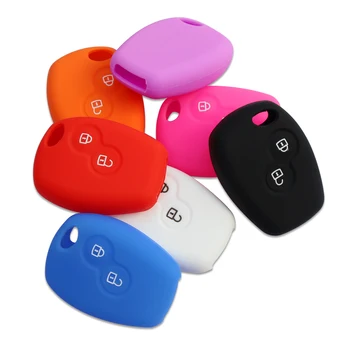 

Silicone Car Key Case Cover 2 Buttons For Renault Kangoo DACIA Scenic Megane Sandero Captur Twingo Modus
