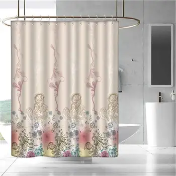 

Waterproof and Colorful Shower Curtain Polyester Shower Curtain Bath Shower