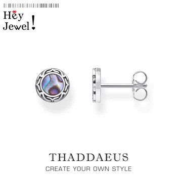 

Abalone Mother-of-pearl Studs Earrings,2020 Colours with a Shimmering Touch Bohemia Gift 925 Sterling Silver Jewerly For Women