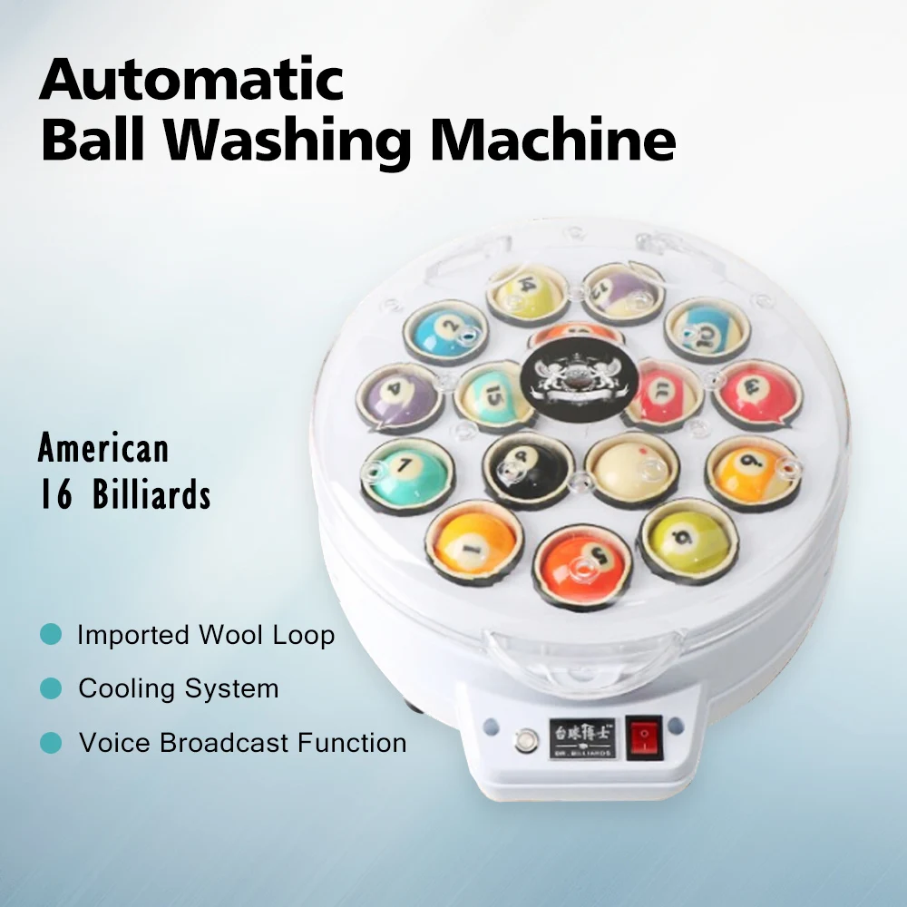 

Wholesale Billiard Balls Washing Machine Billiard Ball Cleaner 16/22 Balls Pool/Snooker Options Ball Clean Billiard Accessories