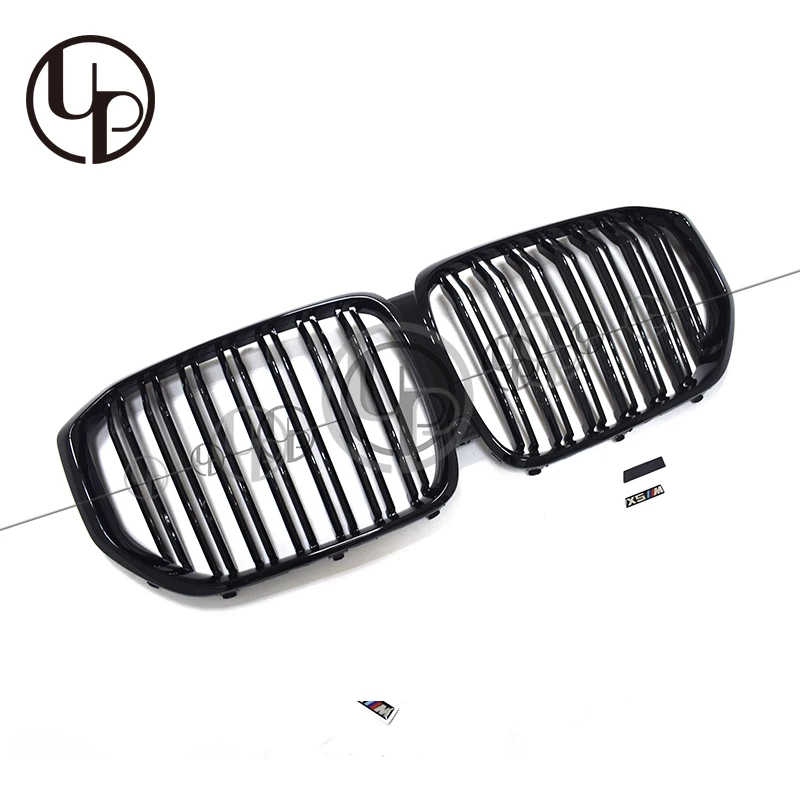GLOSSY BLACK X5 G05 Передняя решетка для x5 передняя решетка бампера G05 решетка ABS MBM стиль - Цвет: GLOSSY BLACK