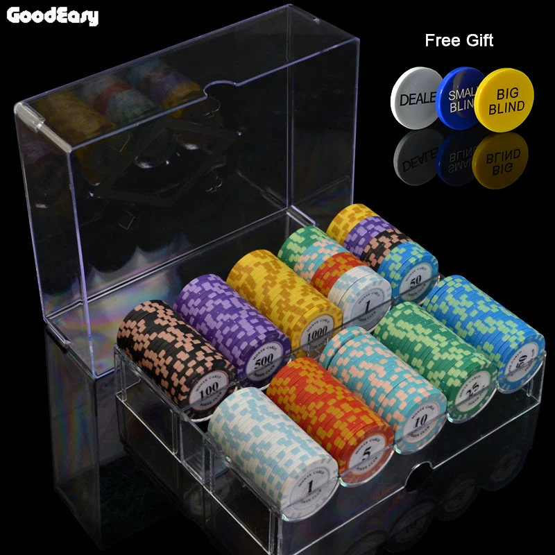 peças, conjunto com caixa 14g chips de