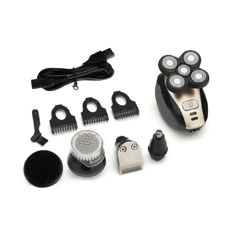 

New 5-head Electric Shaving Razor Shaving Men 4D Waterproof USB Rechargeable Multifunction Shaver