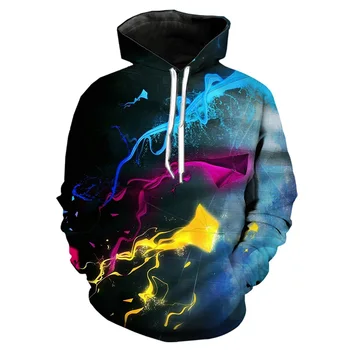 

abstract color hoodie men 3d print hoody/shirts/pants harajuku casual shorts funny streetwear hip hop novelty hooded sweashirts