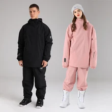 2021 Hooded Women Ski Suits Sport Windproof Man Snow Sets Outdoor Female Snowboard Outfits Younger Men Thermal Tracksuit Clothes