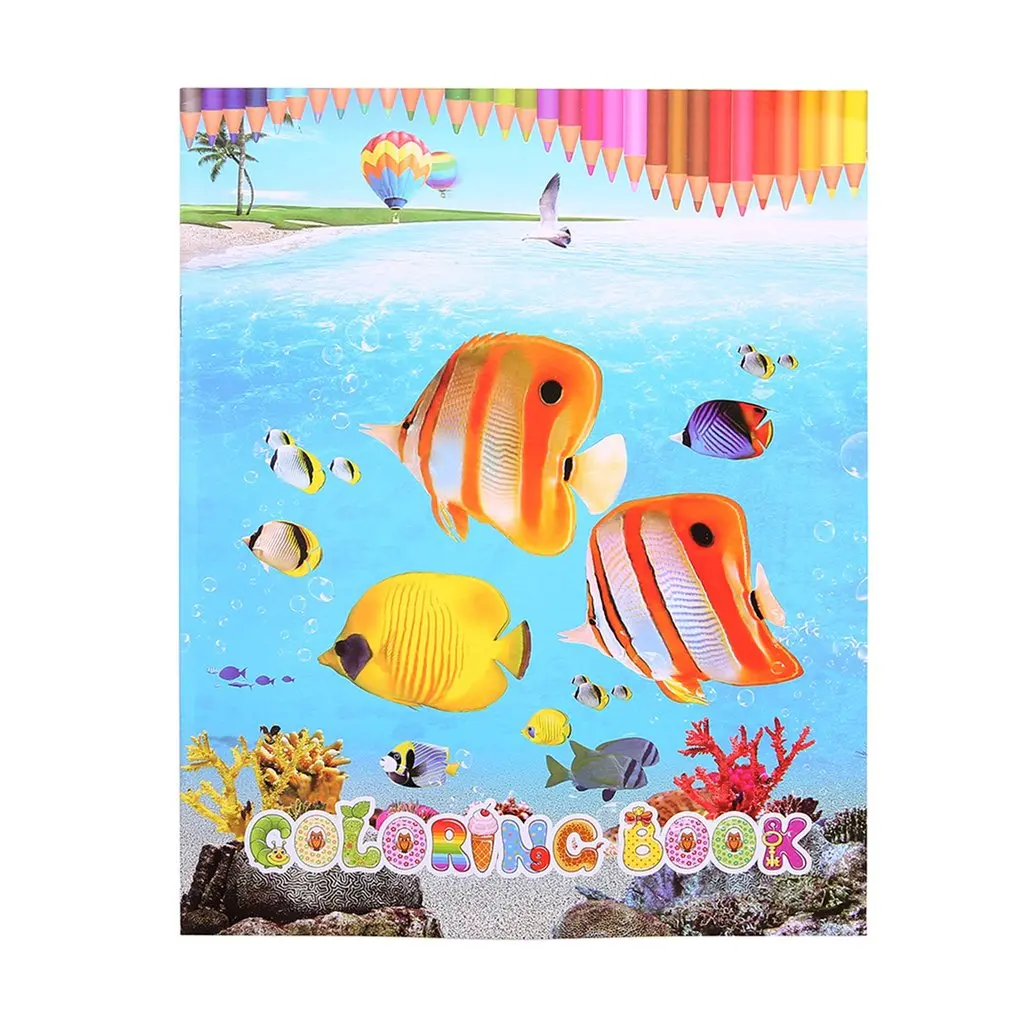 Baby Drawing Book Kids DIY Crafts Toy Baby Educational Painting Coloring Drawing Toys With Stickers