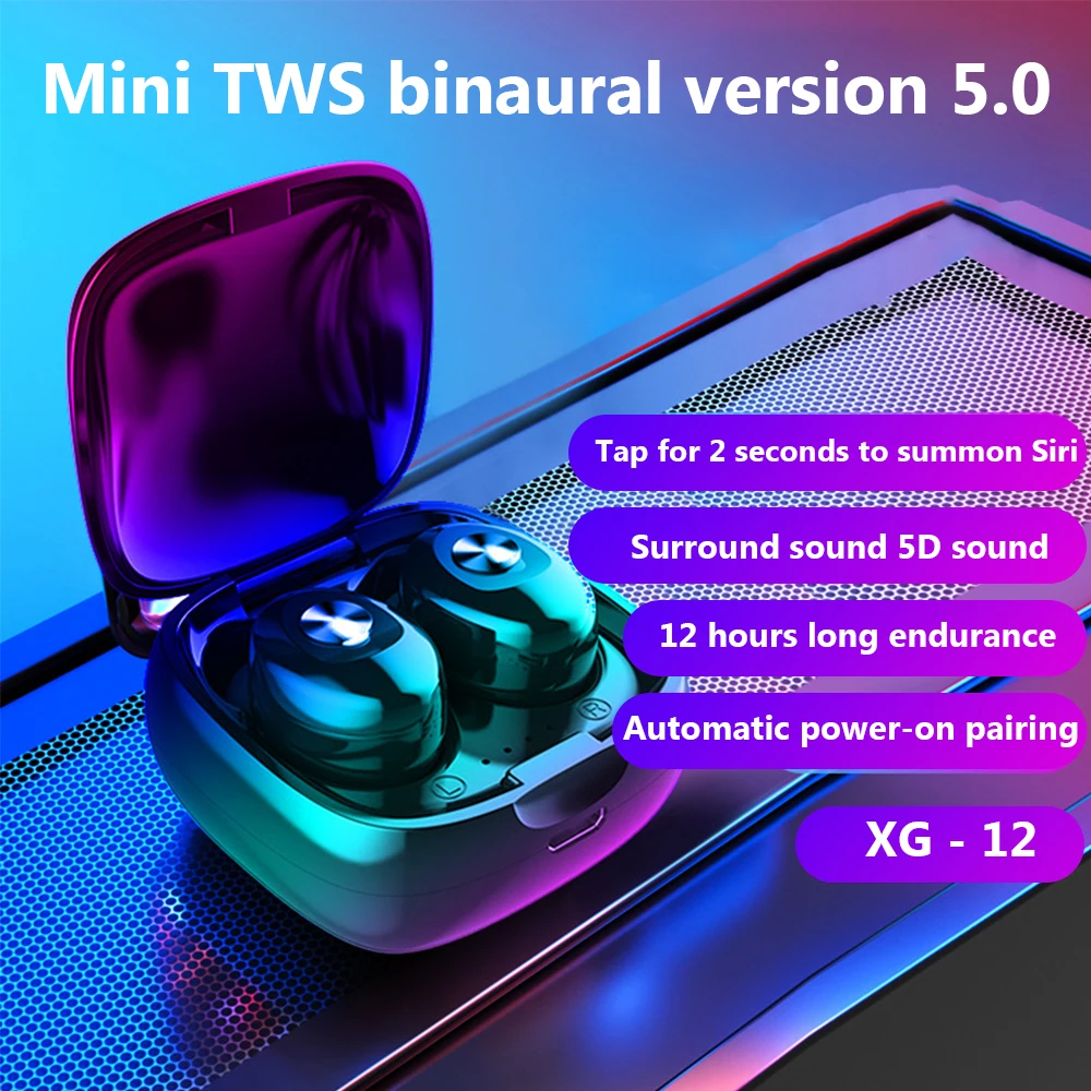 Наушники стерео беспроводные Earbus Bluetooth 5,0 HIFI Звук спортивные наушники игровая гарнитура с микрофоном для телефона