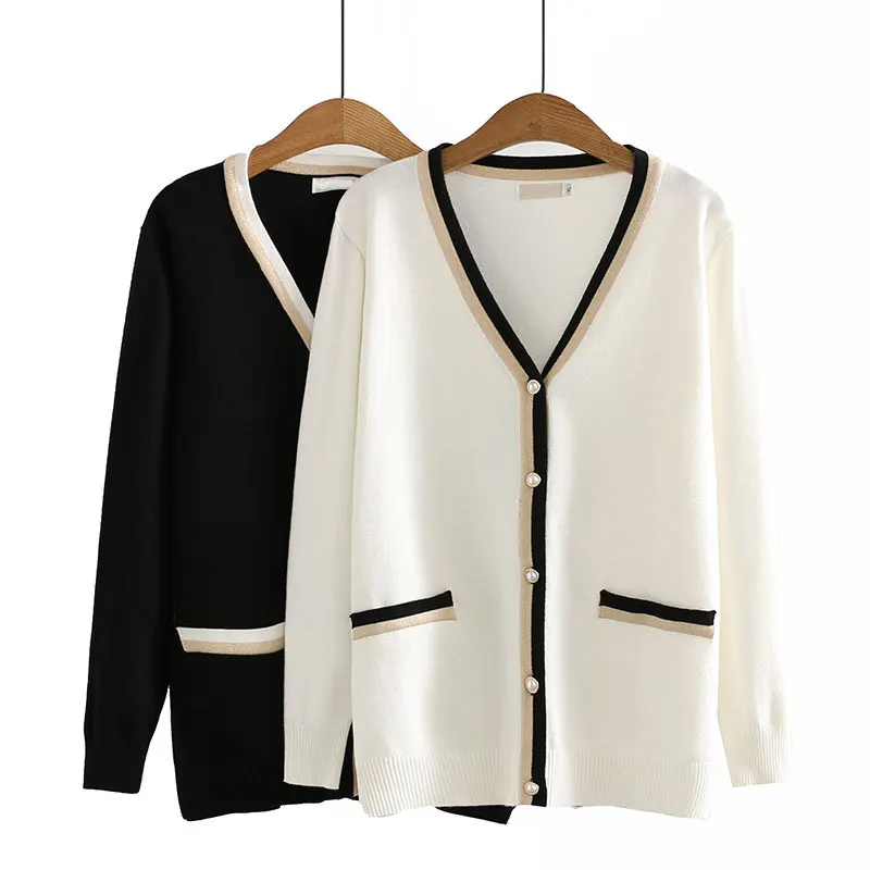 

Женский однобортный Кардиган с длинным рукавом, свитер с V-образным вырезом в уличном стиле, весна 2022