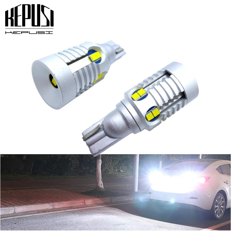

2PCS T15 W16W 921 912 Super Bright LED CANBUS NO OBC ERROR Car Backup Reserve Lights Bulb Tail Lamp Xenon White 12V 24V