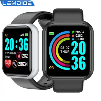 

LEMDIOE Smartwatch Fitness Tracker Heart Rate Sleep Monitoring Smart Watch Men For Andriod IOS