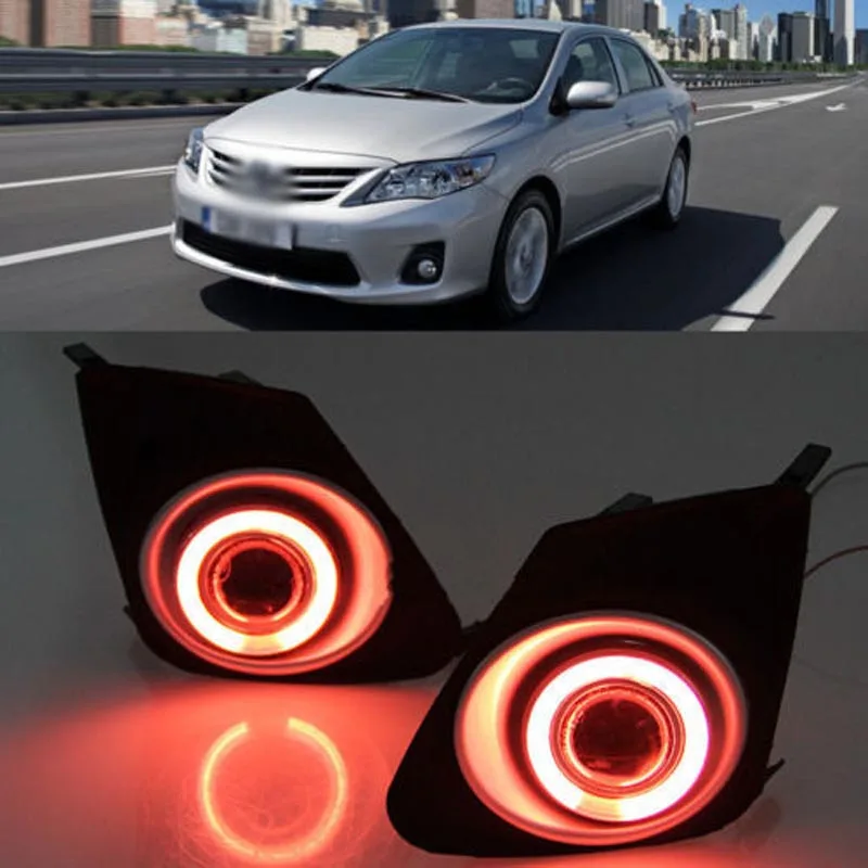 

Super COB Fog Light Angel Eye Bumper Projector Lens for Toyota Corolla 2012